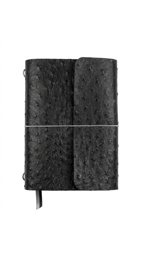 Black Ostrich Journal Cover